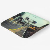 線路の上を列車で走る ペーパープレート (傾斜あり)