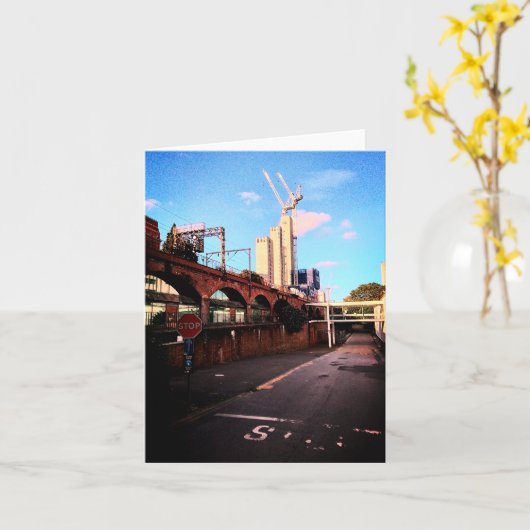 線路の側 カード (黄色い花)