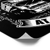 線路の間に住んでいるトラックの運転手 ポスター (角)