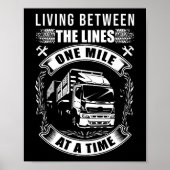 線路の間に住んでいるトラックの運転手 ポスター (正面)