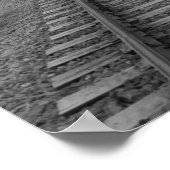 線路は朝霧の中に消え去る ポスター (角)