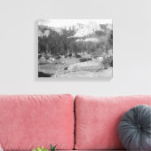 線路を越えたバックホーン山脈 キャンバスプリント (インサイチュ (リビング))