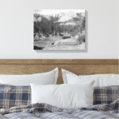 線路を越えたバックホーン山脈 キャンバスプリント (インサイチュ (寝室))