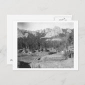 線路を越えたバックホーン山脈 ポストカード (正面/裏面)