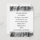 線路写真。 招待状 (正面)