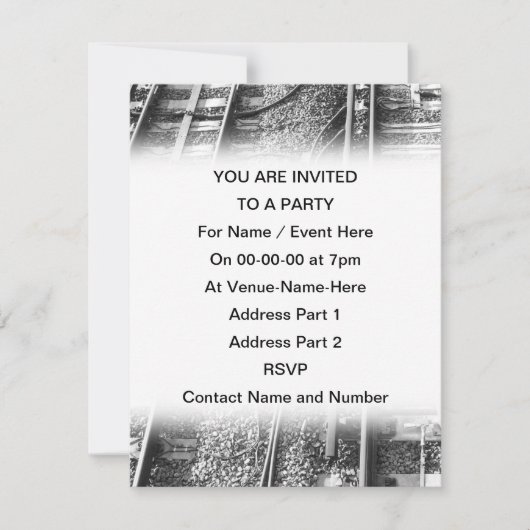 線路写真。 招待状 (正面)