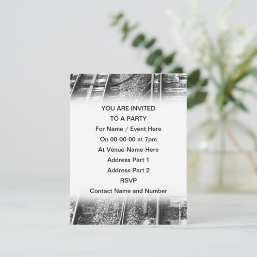 線路写真。 招待状 (スタンド正面)