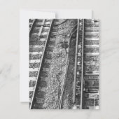 線路写真。 招待状 (裏面)