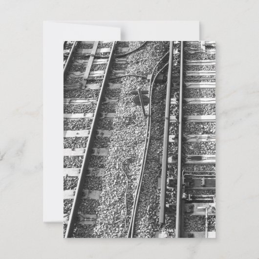 線路写真。 招待状 (裏面)