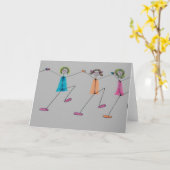 線踊り カード (黄色い花)