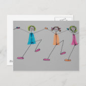 線踊り ポストカード (正面/裏面)