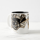 線顔白 ツートーンマグカップ (正面左)