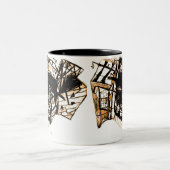 線顔白 ツートーンマグカップ (中央)