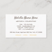 線香スティックスパサロン瞑想アクセサリー 名刺 (裏面)