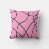 線：ソフトピンクのグレー クッション (正面)