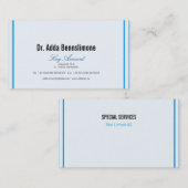 線、青、白 名刺 (正面/裏面)