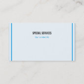 線、青、白 名刺 (裏面)