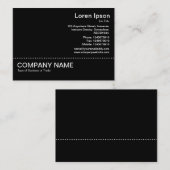 線v2 – 黒（白） 名刺 (正面/裏面)