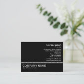 線v2 – 黒（白） 名刺 (スタンド正面)