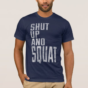 締まって、ずんぐりとしたおもしろいな体育館のワイシャツ Tシャツ