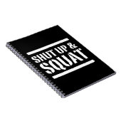 締めて下さい及びしゃがんで下さい ノートブック (右側)