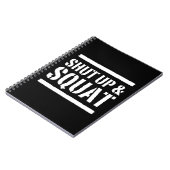 締めて下さい及びしゃがんで下さい ノートブック (左側)