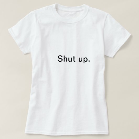 締めて下さい Tシャツ (デザイン正面)
