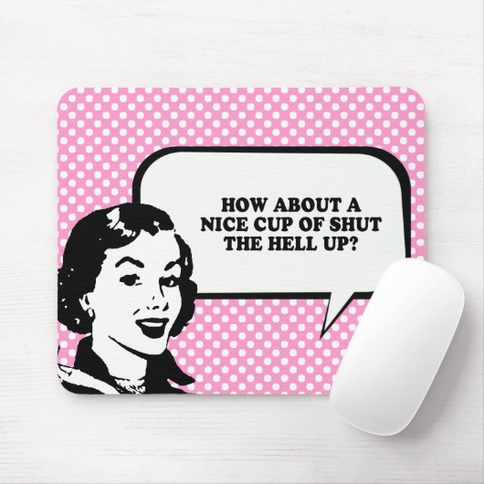 締められたTシャツの素晴らしいコップについていかに マウスパッド (マウス)