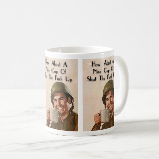 締められたyoの口 コーヒーマグカップ (正面右)