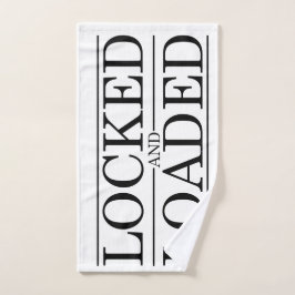 締められ、荷を積まれた純潔のデザイン ハンドタオル