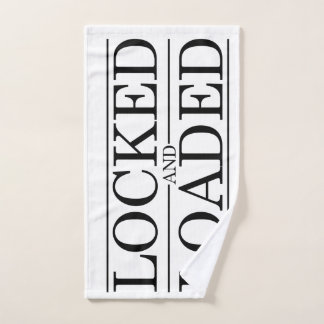 締められ、荷を積まれた純潔のデザイン ハンドタオル