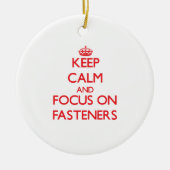 締める物の平静そして焦点を保って下さい セラミックオーナメント (正面)