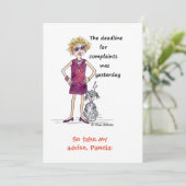 締め切りにおいしい赤水色の女性 シーズンカード (スタンド正面)