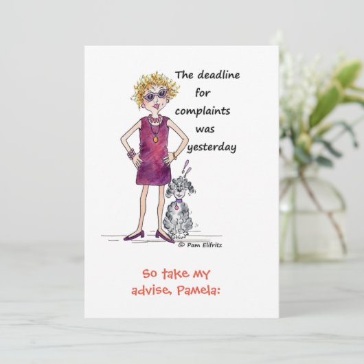 締め切りにおいしい赤水色の女性 シーズンカード (スタンド正面)