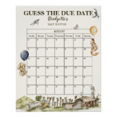 締め切り日の森の水の色ベビーシャワーを推測 ポスター (正面)