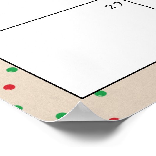 締め切り日を推測するジンジャーブレッド赤ちゃんシャワーゲーム ポスター (角)