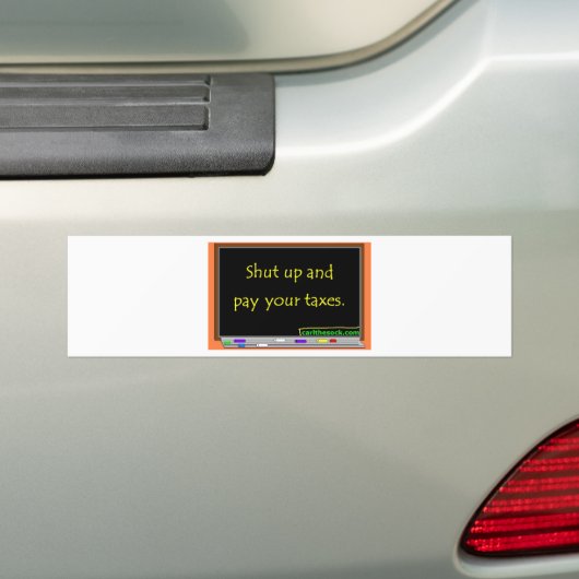 締め、あなたの税を支払って下さい バンパーステッカー (車上)