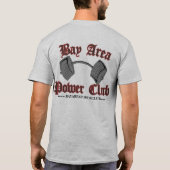 締め、しゃがんで下さい! Tシャツ (裏面)