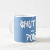 締め、コーヒー・マグを注いで下さい コーヒーマグカップ (正面左)