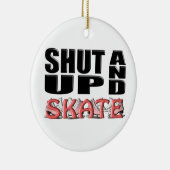 締め、スケートで滑って下さい(姿) セラミックオーナメント (右)