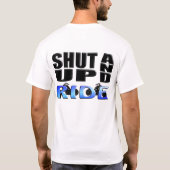 締め、乗って下さい(オートバイ) Tシャツ (裏面)