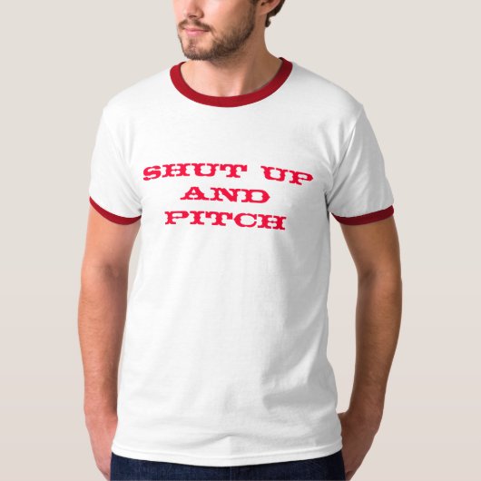 締め、投げて下さい Tシャツ (正面)