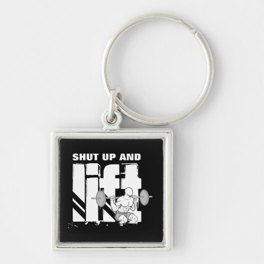 締め、持ち上げて下さい キーホルダー (正面)