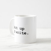 締め、書いて下さい コーヒーマグカップ (正面左)