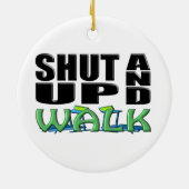 締め、歩かせて下さい(トレッドミル) セラミックオーナメント (裏面)