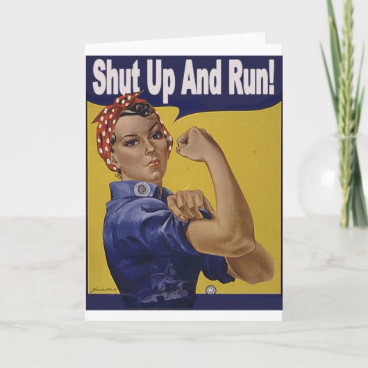 締め、!走って下さい!! カード (正面)