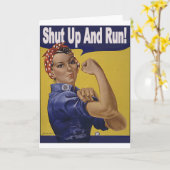 締め、!走って下さい!! カード (黄色い花)