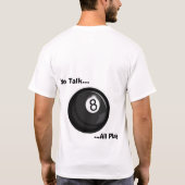 締め、遊んで下さい Tシャツ (裏面)