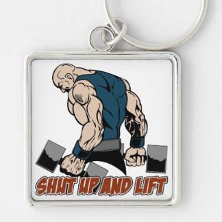 締め、重量挙げ選手を持ち上げて下さい キーホルダー