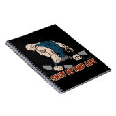 締め、重量挙げ選手を持ち上げて下さい ノートブック (右側)